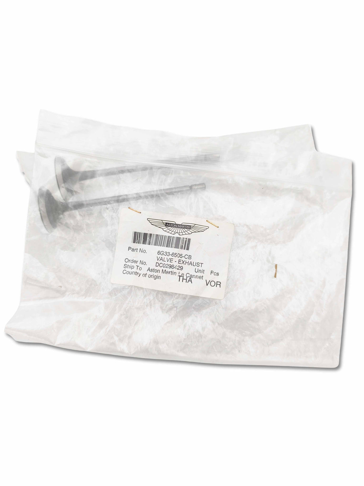 Aston Martin Valvola di scarico 6G33-6505-CB