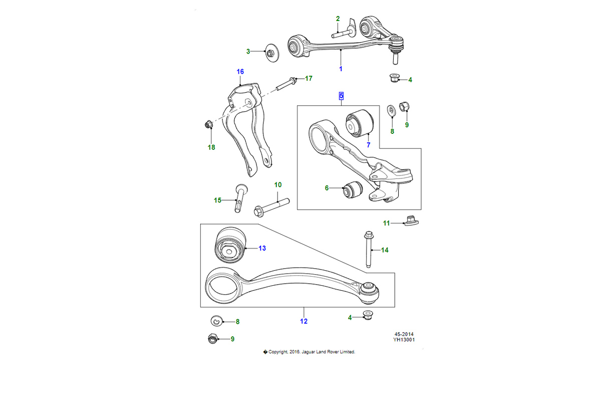 Jaguar Braccio a forcella C2D35200