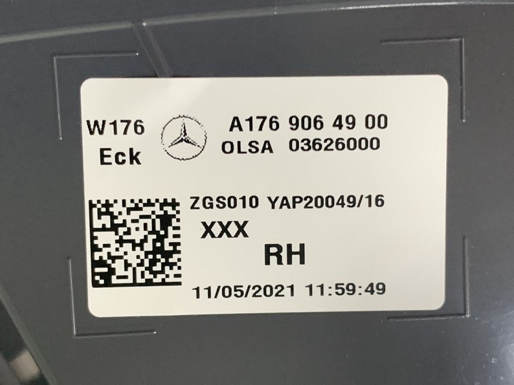 MERCEDES CLASSE A Originale Fanale Posteriore DX A1769064900