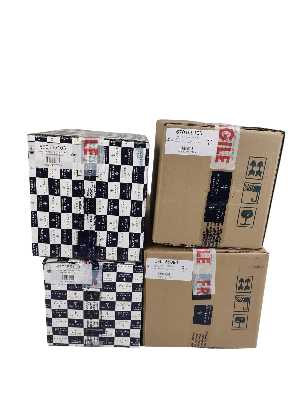 Kit Fanale Posteriore Trofeo Black Maserati Levante