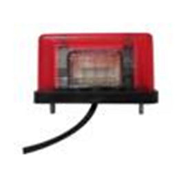 UNIVERSALE Fanale Targa Rosso 4LED 24v | Fratelli Leo.